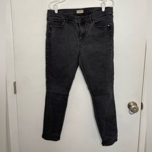 LOFT Modern Skinny Black Jeans, Size 12